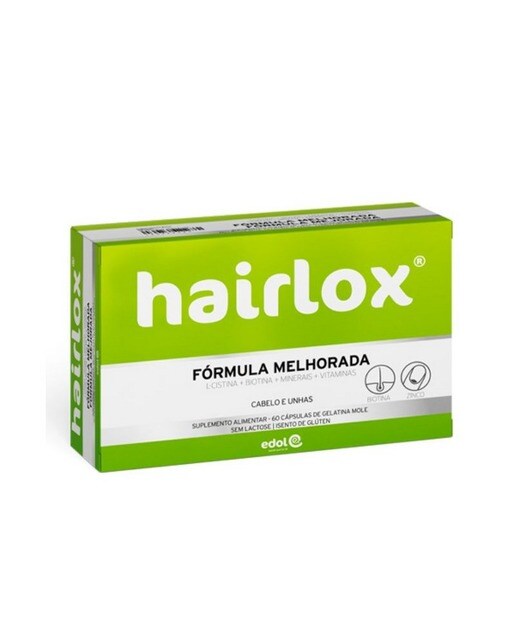 Imagem 0 de Suplemento Alimentar de Gelatina mole 60 cápsulas Hairlox