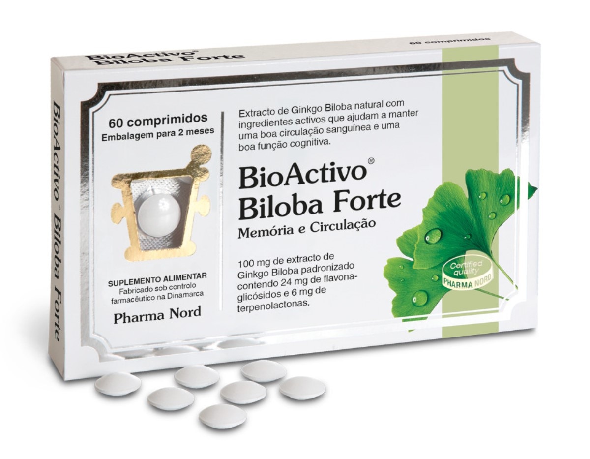 Suplemento Alimentar BioActivo Biloba Forte - 60 comp 1