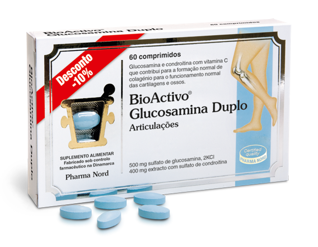 Suplemento Alimentar BioActivo Glucosamina Duplo - 60 comp 1