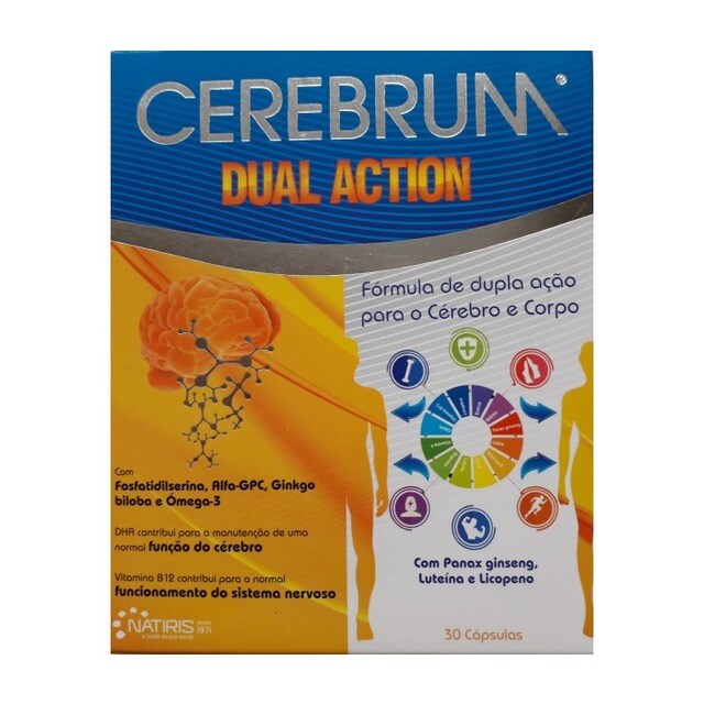 Imagem 0 de Suplemento AlimentarCerebrum Dual Action 30 Cápsulas Natiris Natipharma