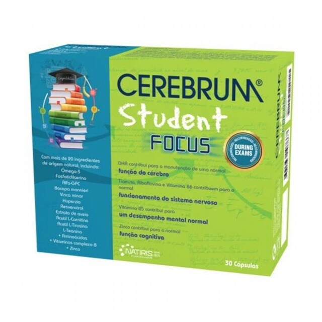 Imagem 0 de Suplemento Alimentar Cerebrum Student Focus 30 Cápsulas Natiris Natipharma