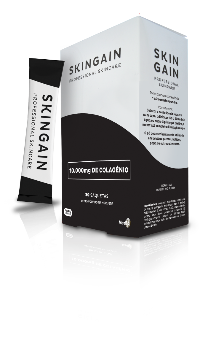 Imagem 0 de Suplemento Alimentar Skingain em Pó - 30 saquetas