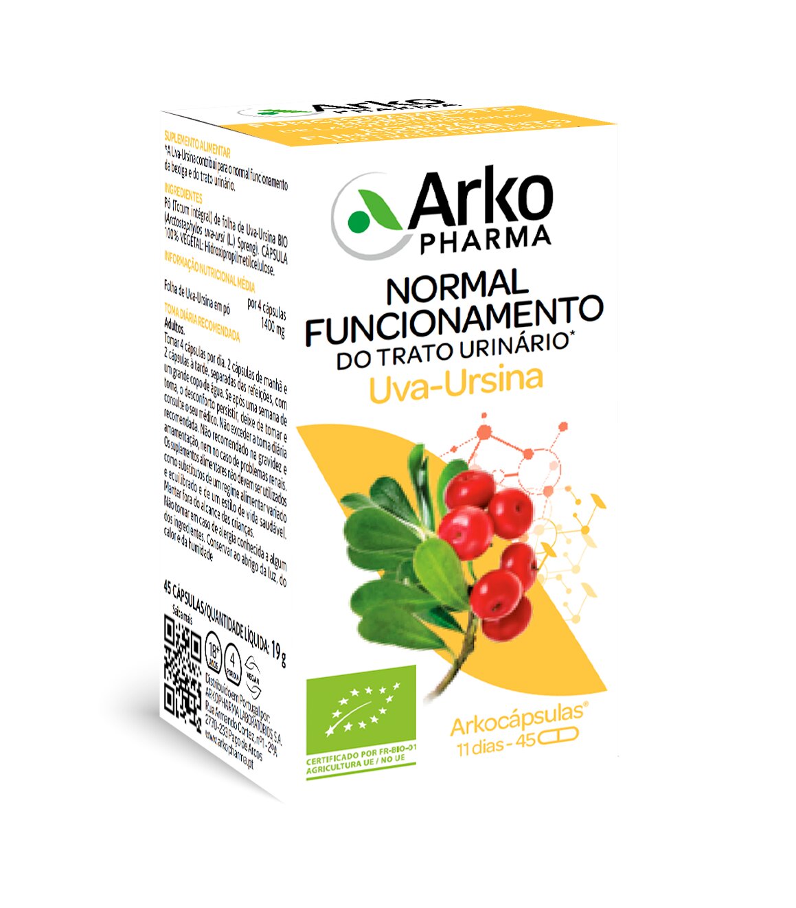 Suplemento Alimentar Uva Ursina Bio - 45 Cápsulas 1