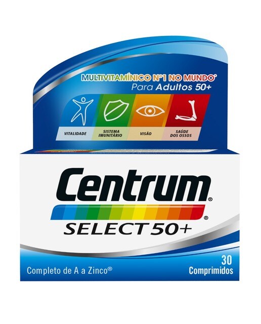 Suplemento Alimentar Centrum Select 50+ 30 Cápsulas Centrum 1