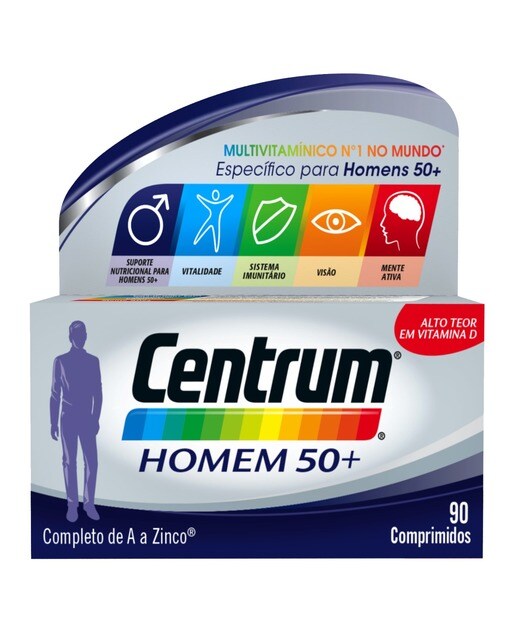 Imagem 0 de Suplemento Alimentar Centrum Homem 50+ 90 Cápsulas Centrum
