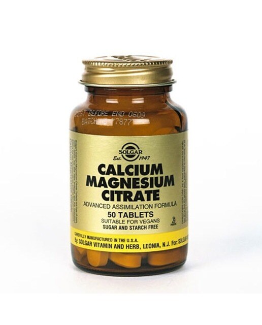 Imagem 0 de Suplemento Alimentar Calcium Magnesium Citrate - 50 Cápsulas