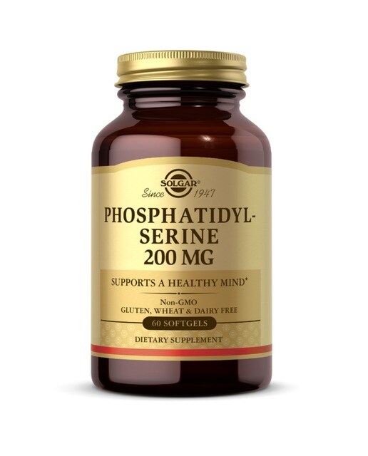 Suplemento Alimentar Phosphatidylserine 200mg 60 Cápsulas Solgar 1