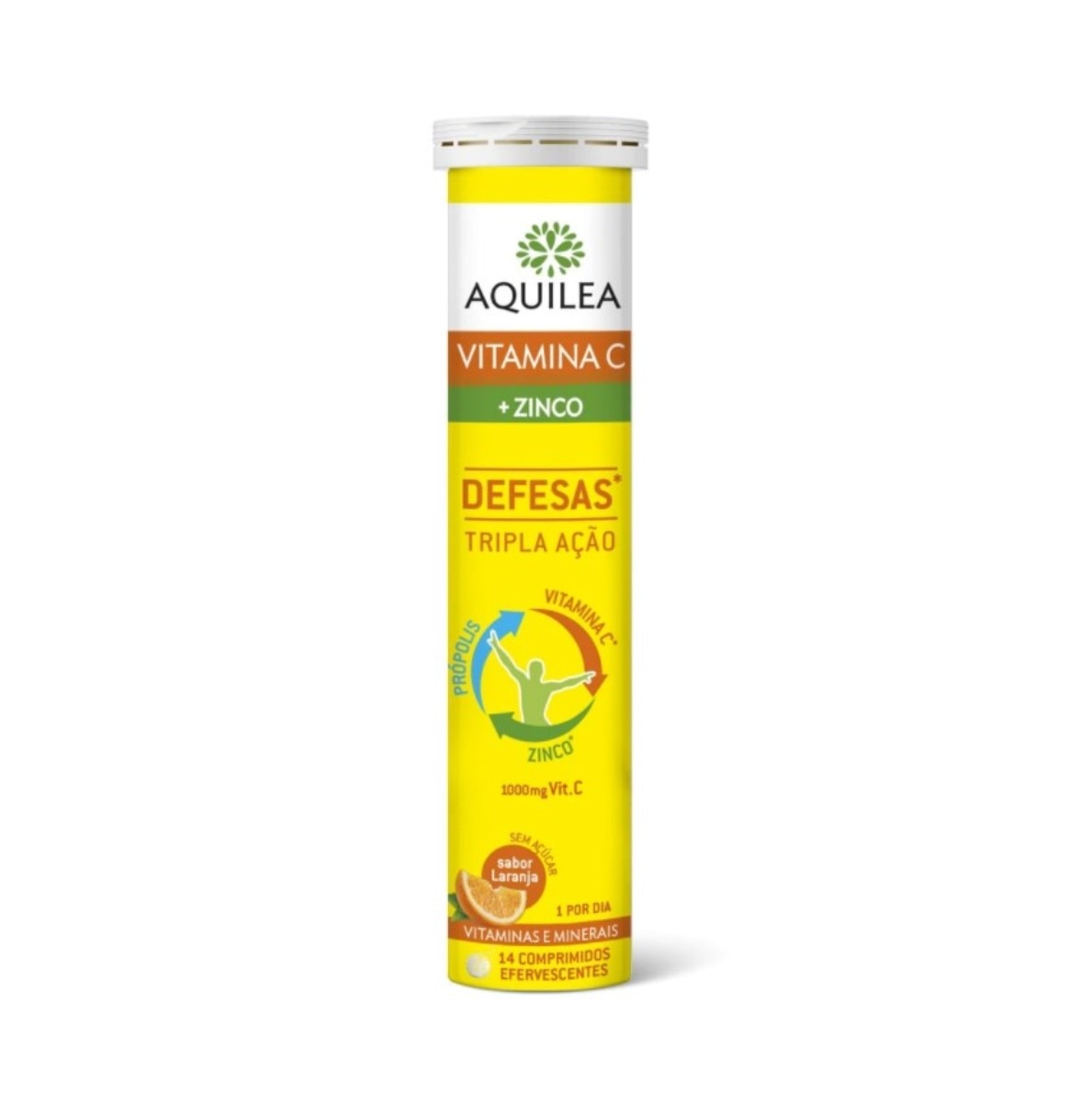 Imagem 0 de Suplemento Alimentar Vitamina C + Zinco Defesas - 14 comp. Efervescentes