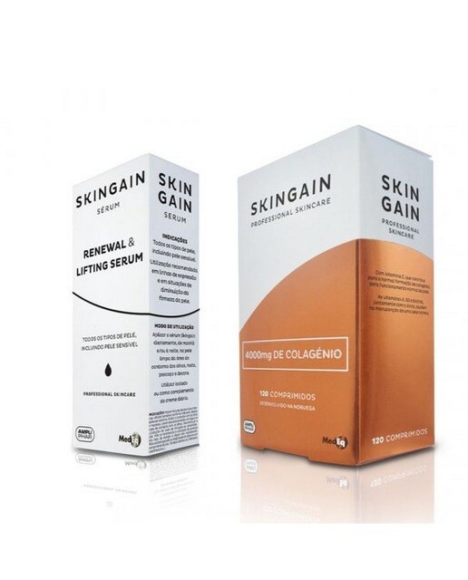 Kit Suplemento Alimentar Skingain Oferta Sérum - 120 comp. + 30 ml 1