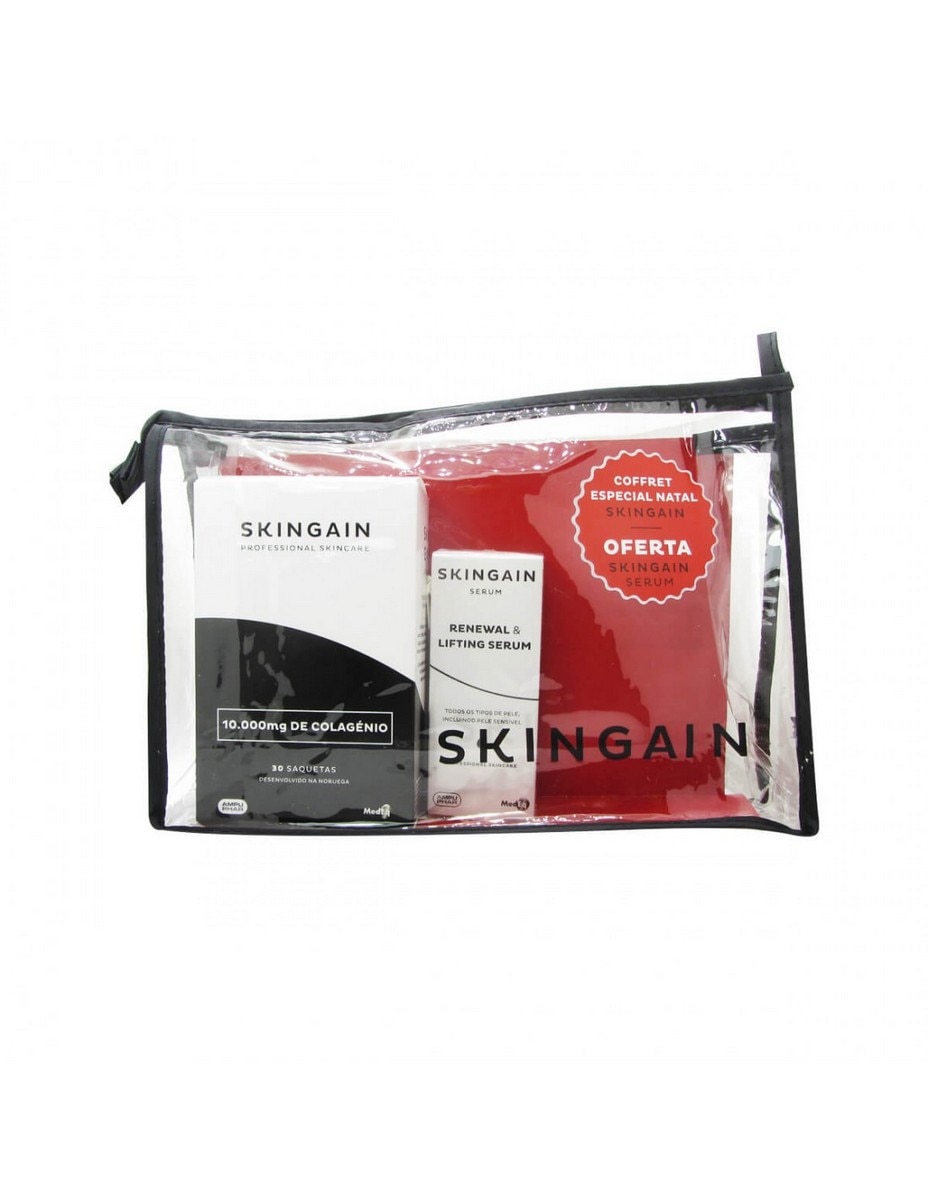 Kit Suplemento Alimentar Skingain Collagen + Sérum Renewal and Lifting - 30 saquetas + 30 ml 1