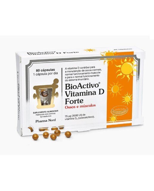 Suplemento Alimentar BioActivo Vitamina D Forte - 80 cápsulas 1
