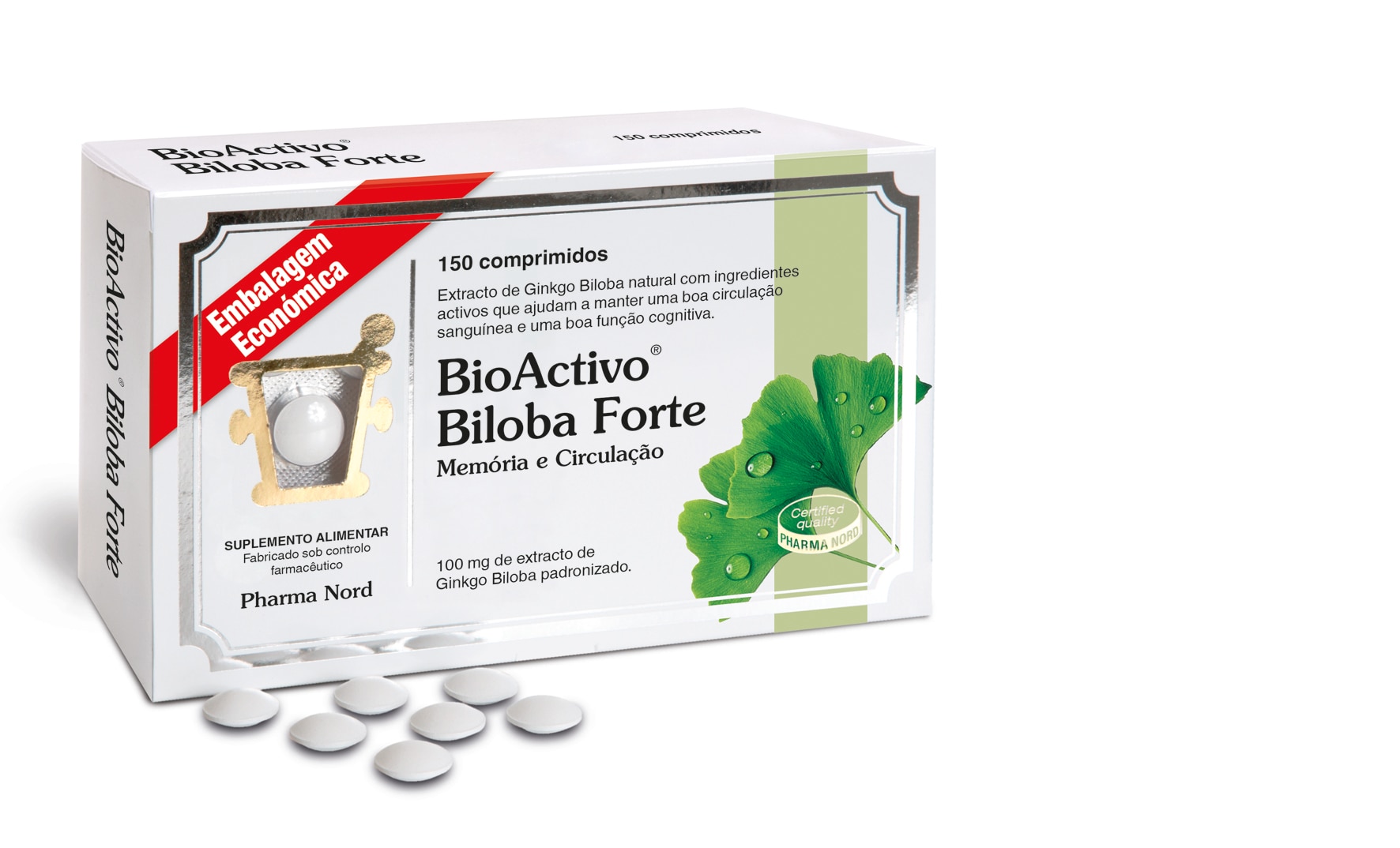 Suplemento Alimentar BioActivo Biloba Forte - 150 comp 1