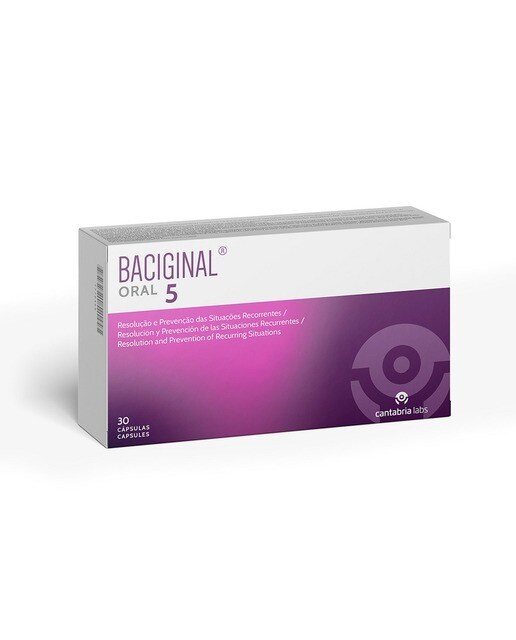 Imagem 0 de Suplemento Alimentar Baciginal Oral 5 - 30 Cápsulas