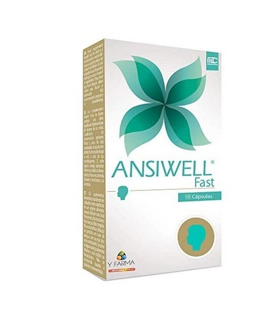 Suplemento Alimentar Ansiwell Fast 10 Cáp. Y Farma 1