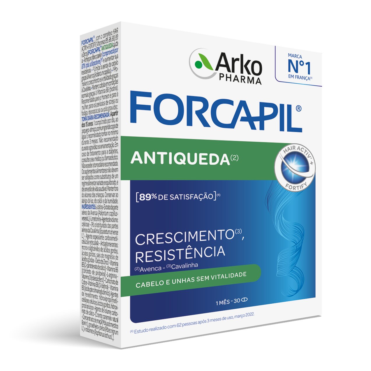 Suplemento Alimentar Forcapil Antiqueda e Unhas - 30 cápsulas 1