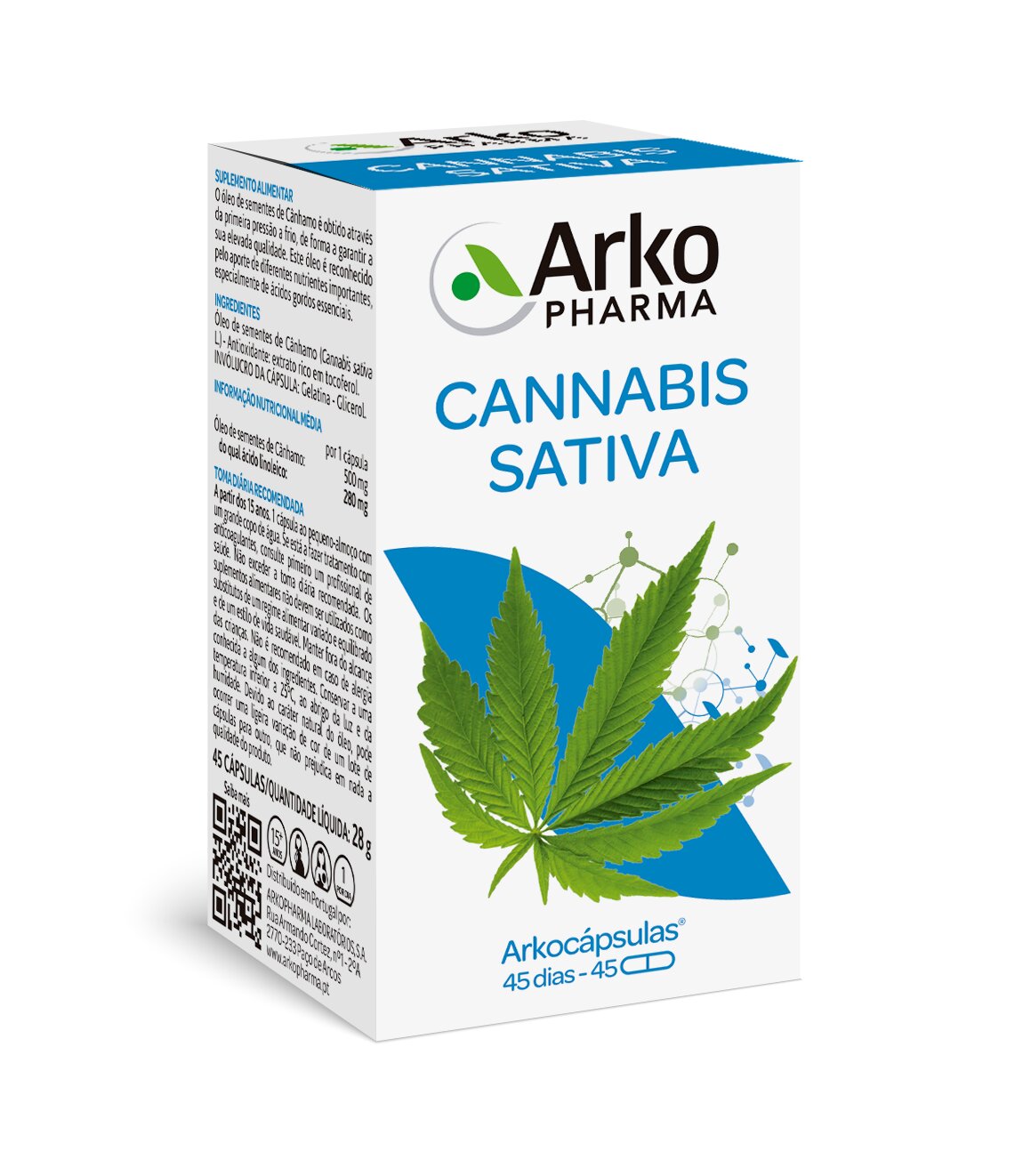 Imagem 0 de Suplemento Alimentar Cannabis Sativa - 45 cápsulas