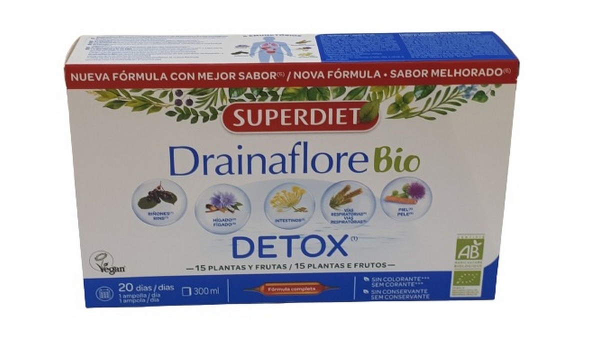 Suplemento Alimentar Drainaflore Bio - 20 x 15 ml 1