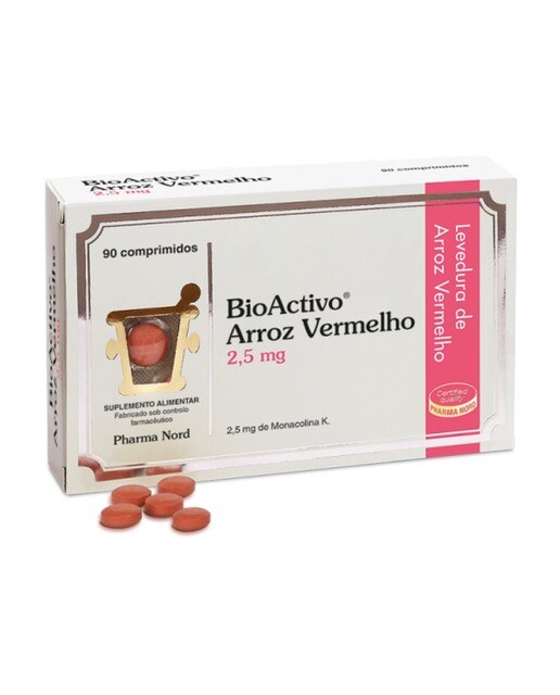 Imagem 0 de Suplemento Alimentar BioActivo Arroz Vermelho 2,5 mg - 90 comp.