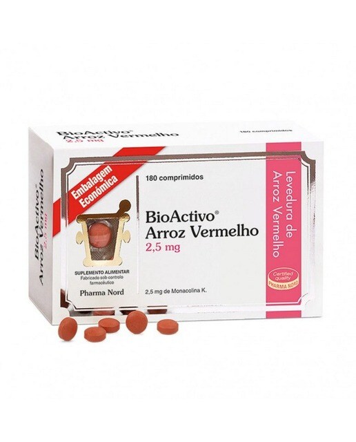 Imagem 0 de Suplemento Alimentar BioActivo Arroz Vermelho 2,5 mg - 180 comp.
