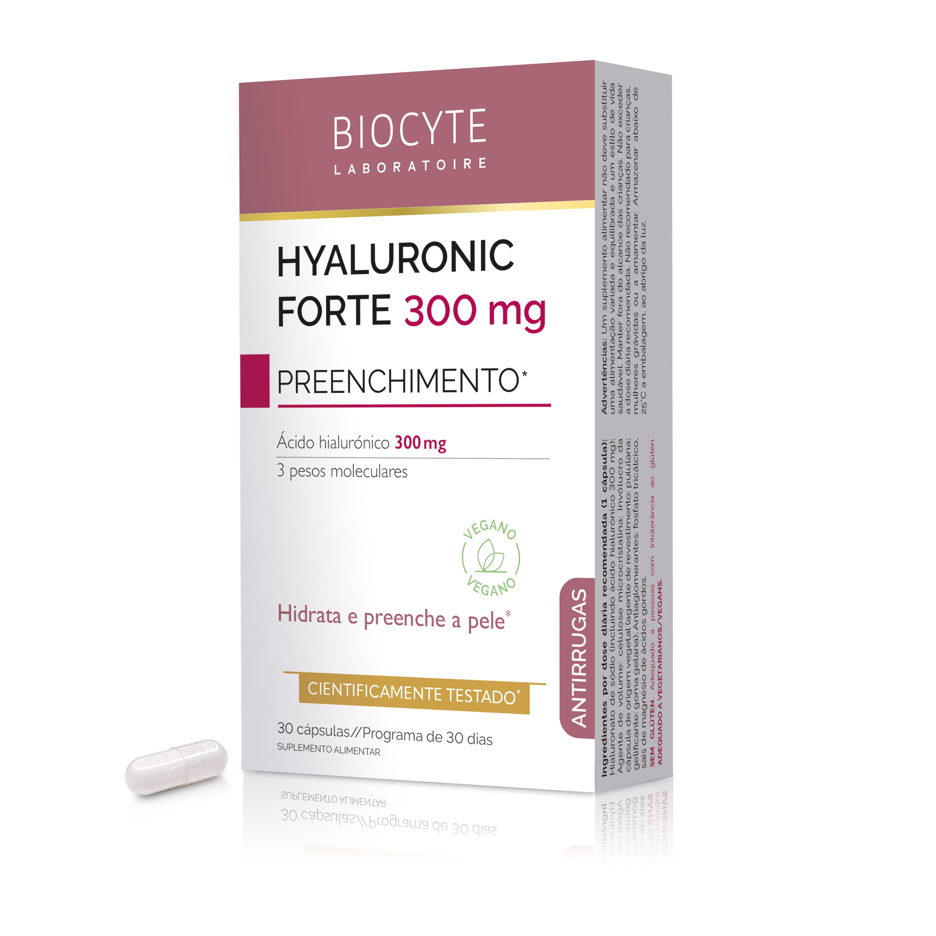 Imagem 0 de Suplemento Alimentar Hialuronic Forte 300 mg - 30 cápsulas
