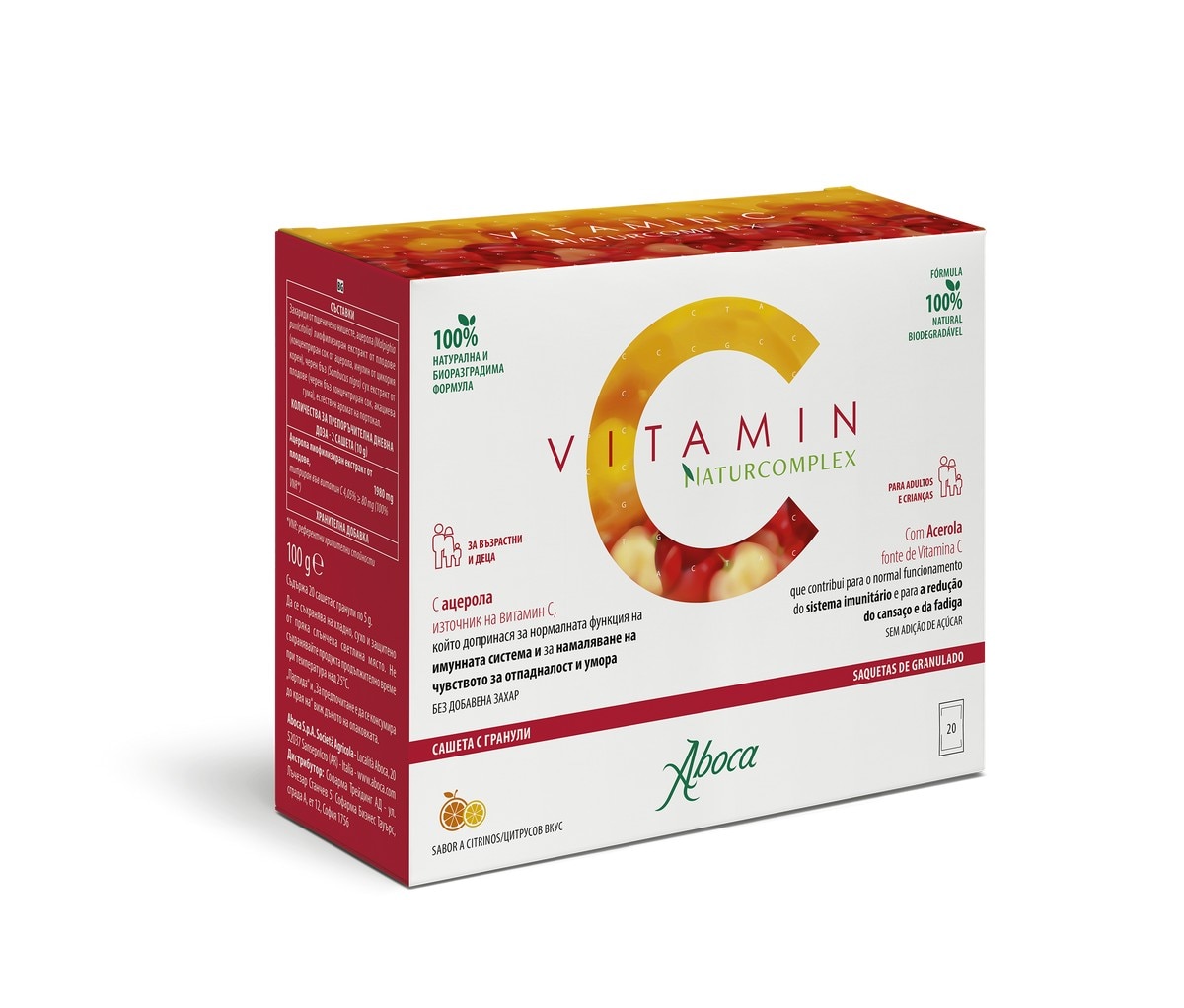 Imagem 0 de Suplemento Alimentar Vitamin C Naturcomplex - 20 Saquetas