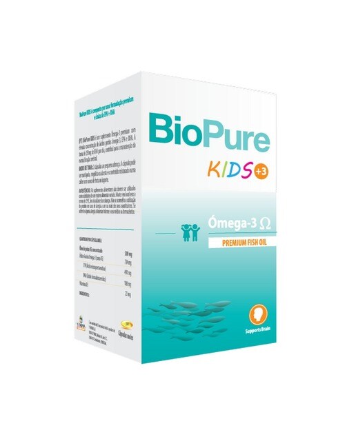 Imagem 0 de Suplemento Alimentar Biopure Kids Ómega 3 - 60 cápsulas