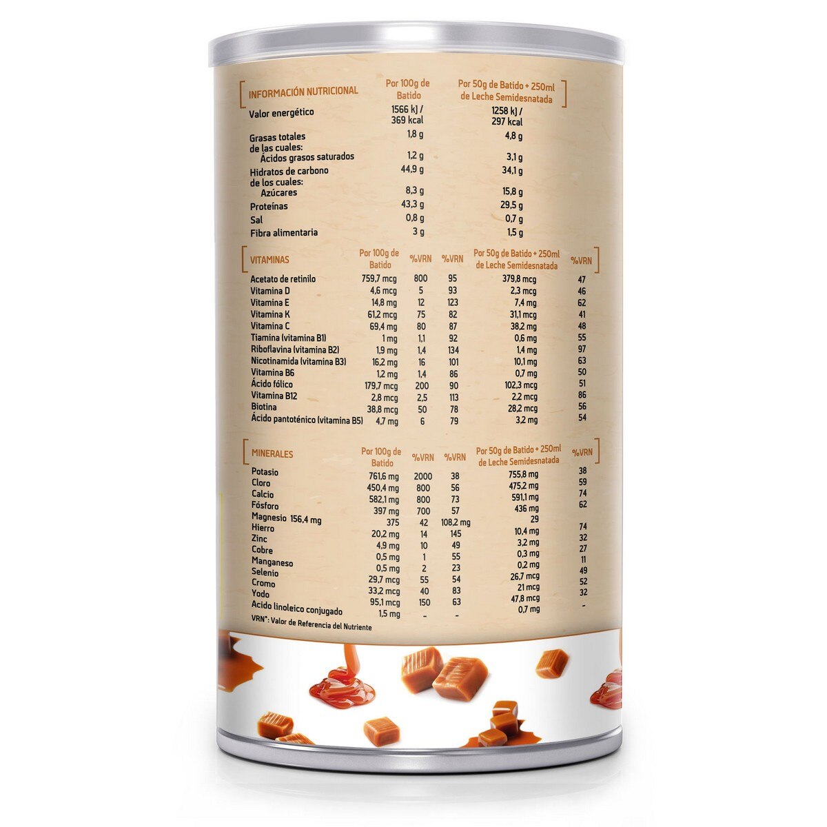 Batido Saciante de Toffee Caramelo - 550 g 2