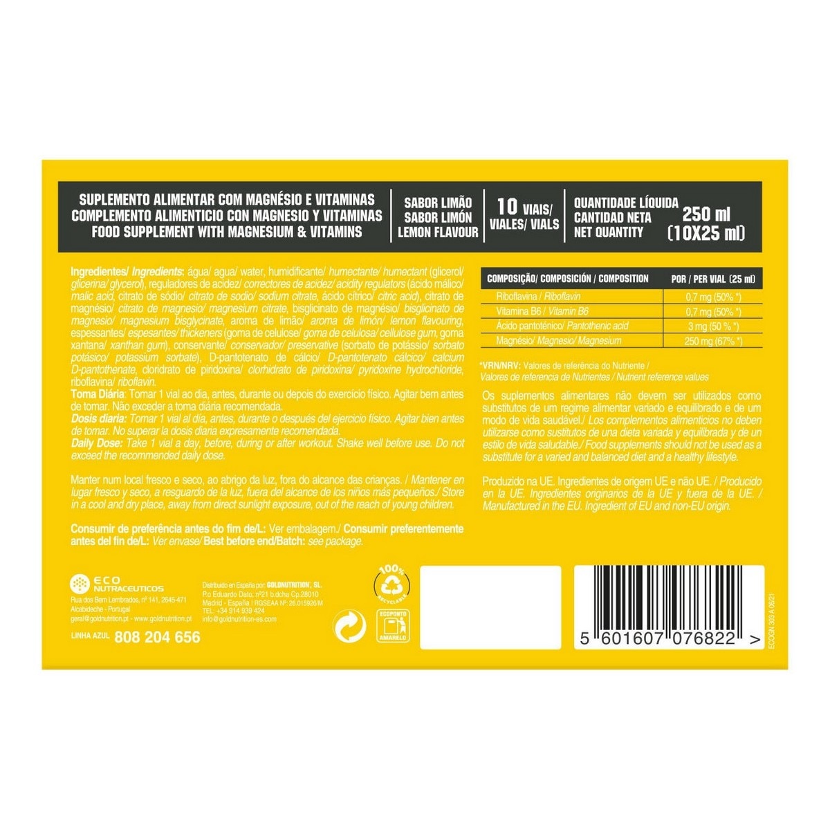 Suplemento Alimentar Liquid Magnesium - 10x25 ml 2