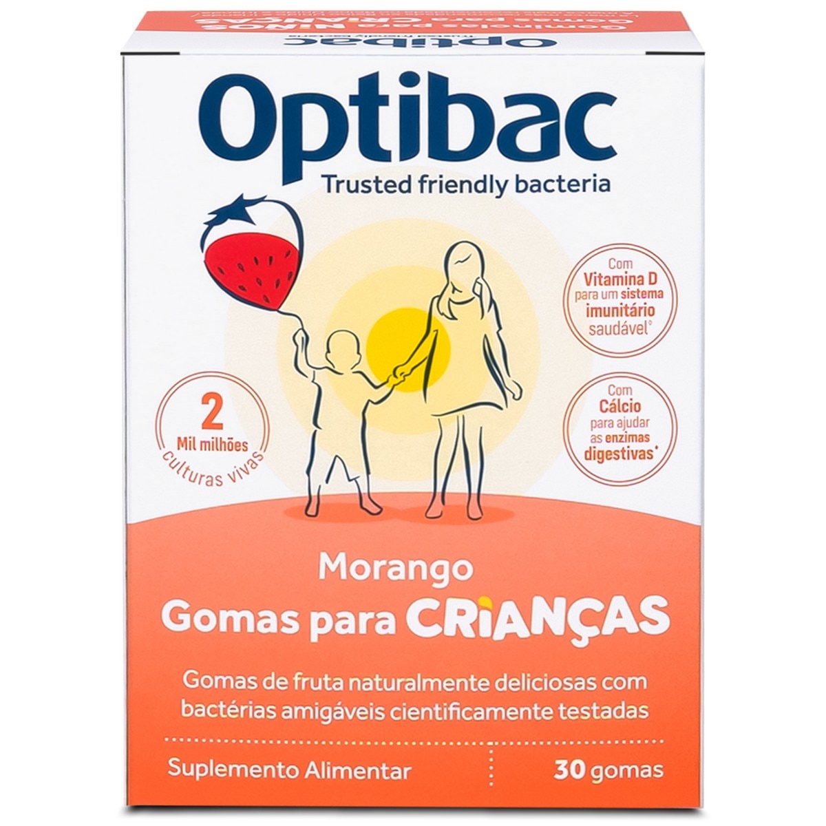 Suplemento Alimentar Probióticos Para Crianças Sabor Morango - 30 Gomas 2