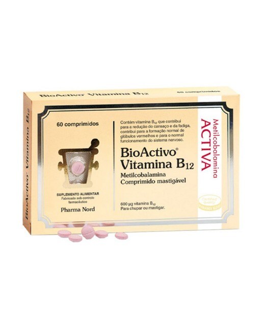 Imagem 0 de Suplemento Alimentar BioActivo Vitamina B12 - 60 Comp. Mastigavéis