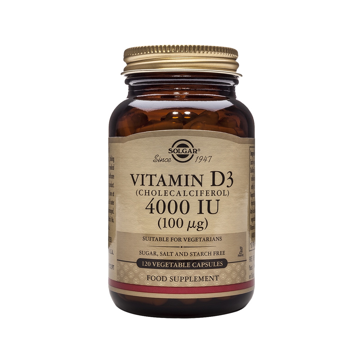 Suplemento Alimentar Vitamina D3 4000 UI (100 µg) 1