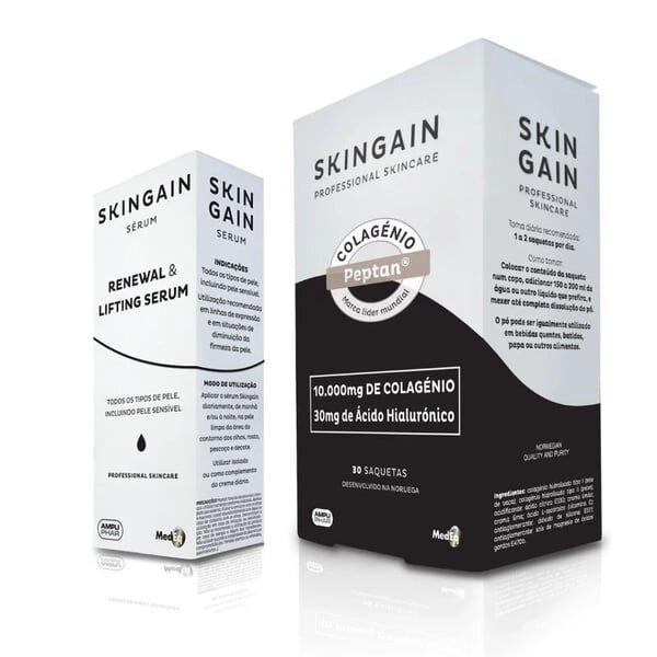 Coffret 30 Saquetas + Oferta Sérum 30 ml e Bolsa de Cosméticos 2