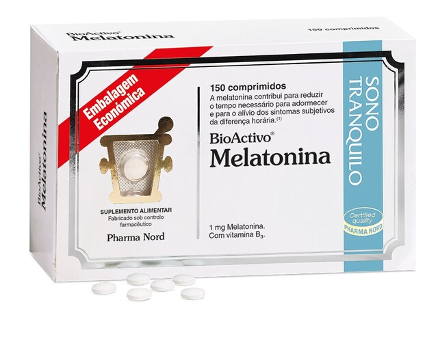 Imagem 0 de Suplemento Alimentar BioActivo Melatonina – 150 comprimidos