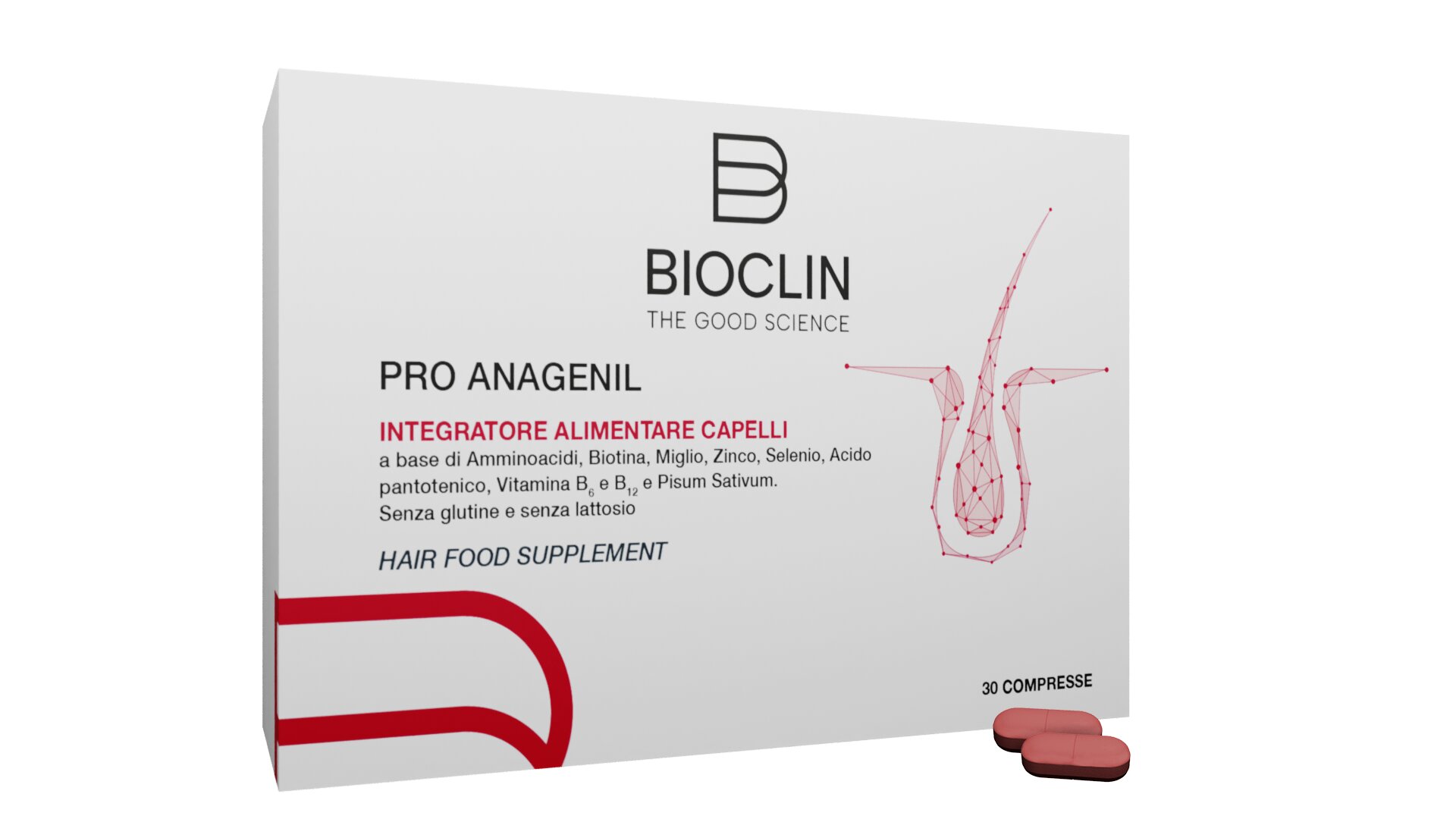 Imagem 0 de Suplemento Cabelo e Unhas Bioclin Pro Anagenil