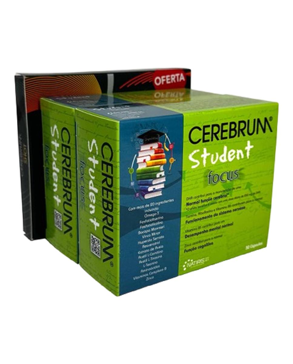 Pack Suplemento Alimentar Student Focus 30 cápsulas + Oferta de Fort Shot 2