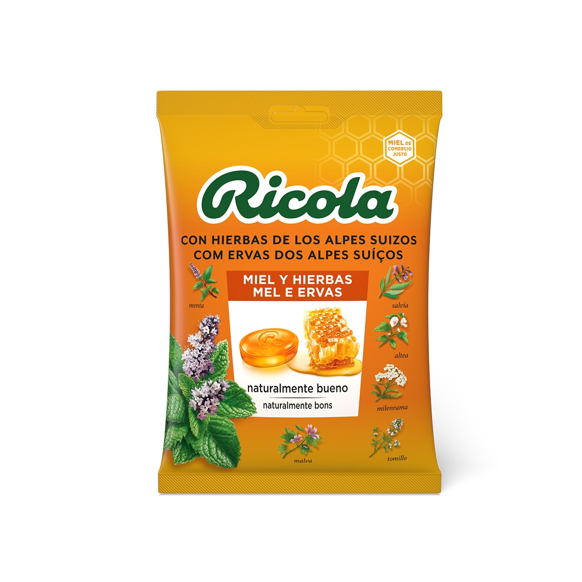 Rebuçados Ricola Sem Açucar - Mel e Ervas Suiças 1