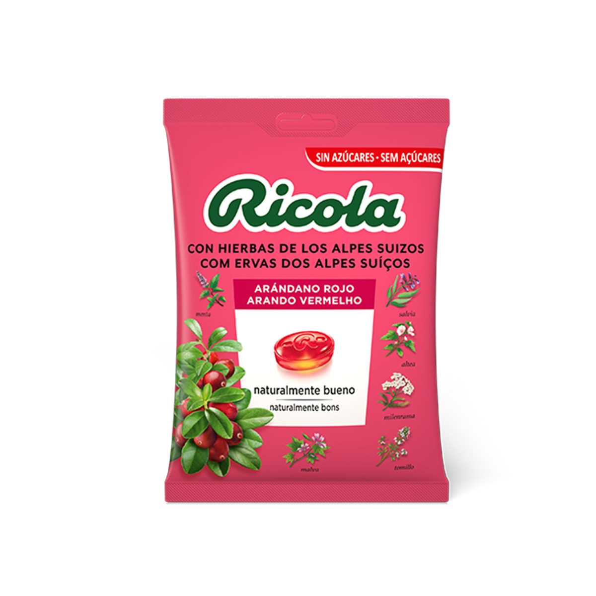 Imagem 0 de Rebuçados Ricola Sem Açucar - Arando Vermelho