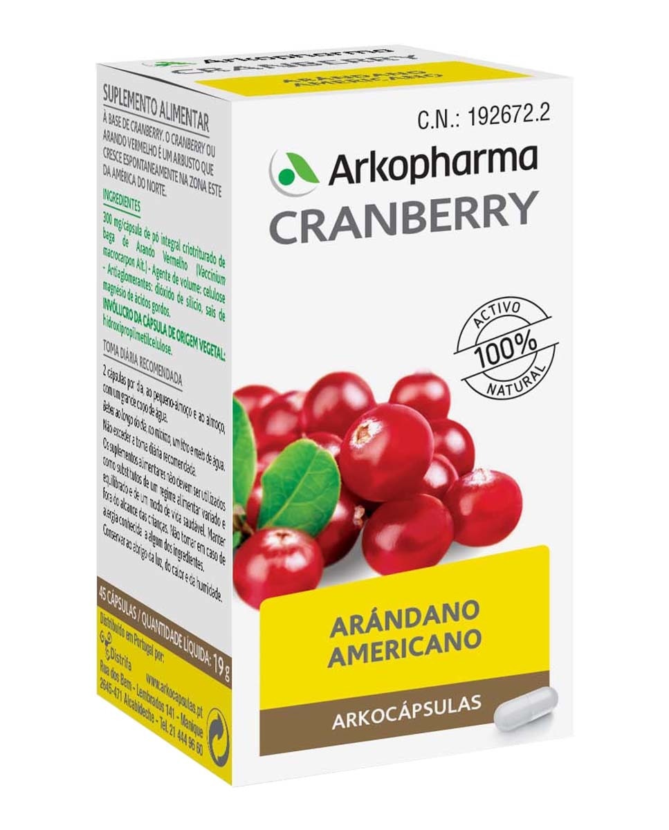 Suplemento Alimentar Cranberry - 45 cápsulas 1