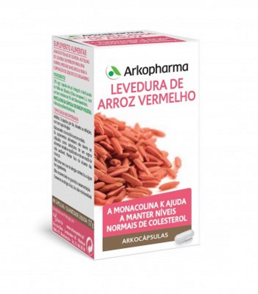 Suplemento Alimentar Levedura de Arroz Vermelho - 45 cápsulas 1