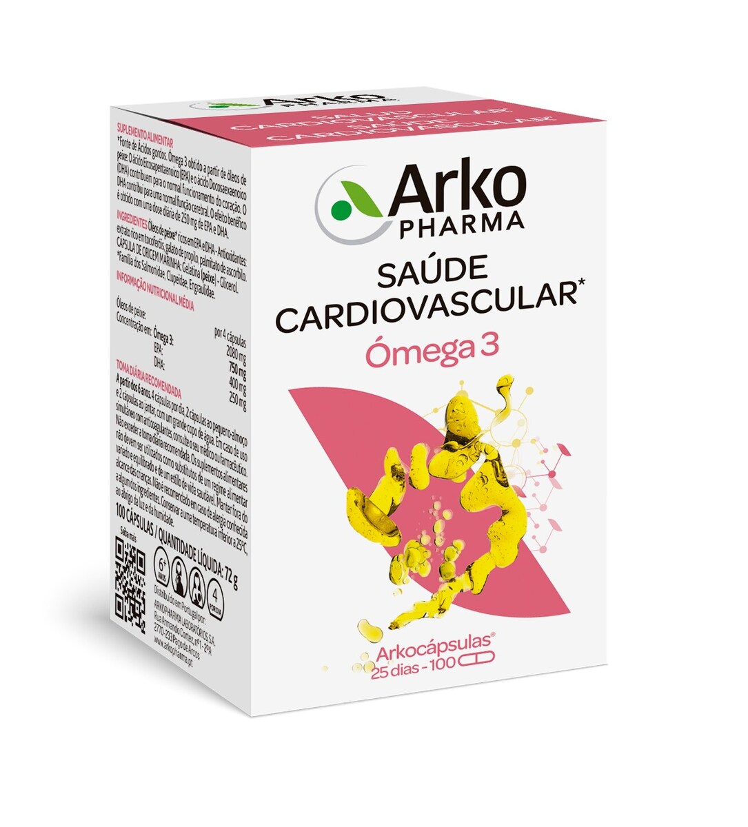 Suplemento Alimentar Ómega 3 - 100 cápsulas 1