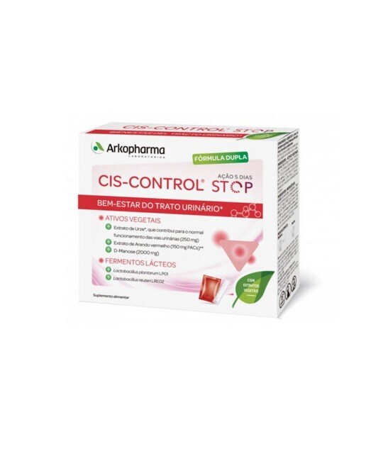 Suplemento Alimentar Cis-Control® Stop Bem-Estar Urinário - 10 saquetas + 5 sticks 1