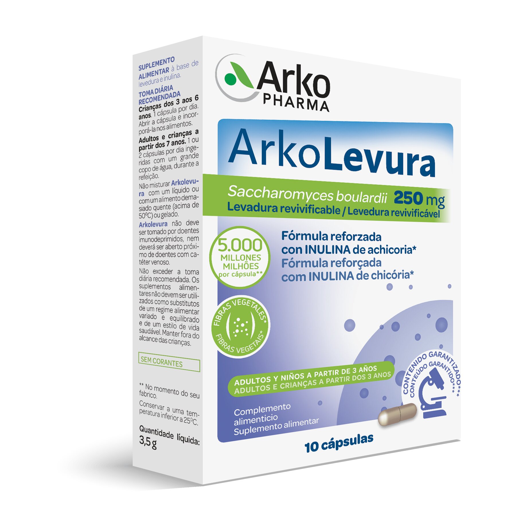 Suplemento Alimentar Arkolevura - 10 cápsulas 1