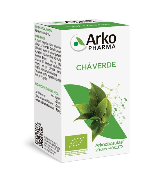 Imagem 0 de Suplemento Alimentar Chá Verde Bio - 40 cápsulas