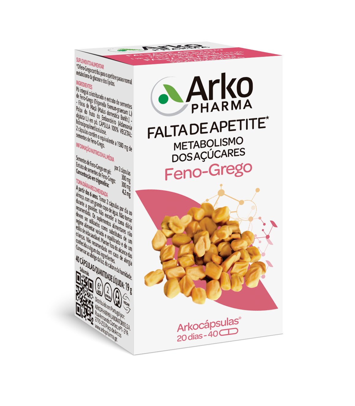 Suplemento Alimentar Feno Grego - 40 cápsulas 1
