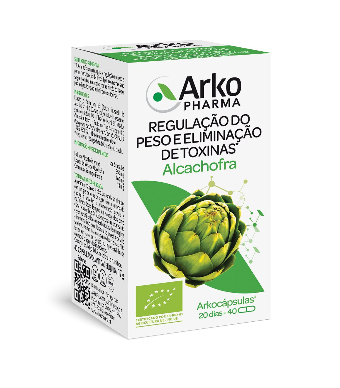 Imagem 0 de Suplemento Alimentar Alcachofra Bio - 40 cápsulas