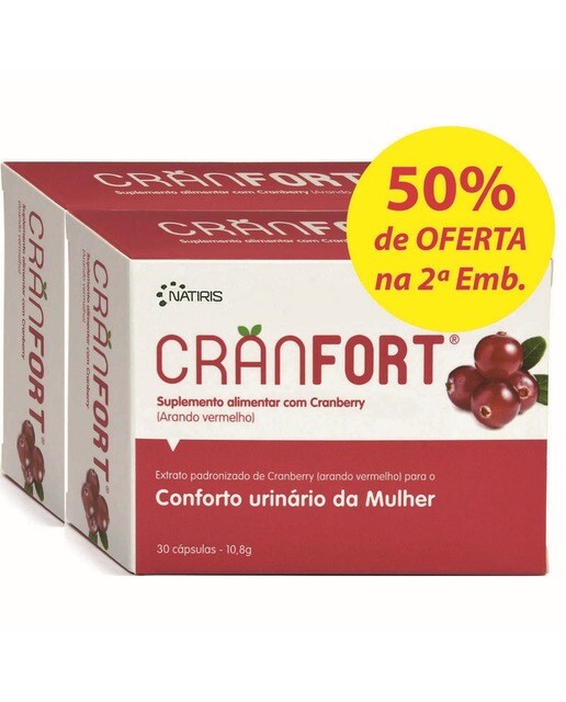 Imagem 0 de Suplemento Alimentar Duo Cranfort -50% na 2ª Embalagem - 2x 30 cápsulas