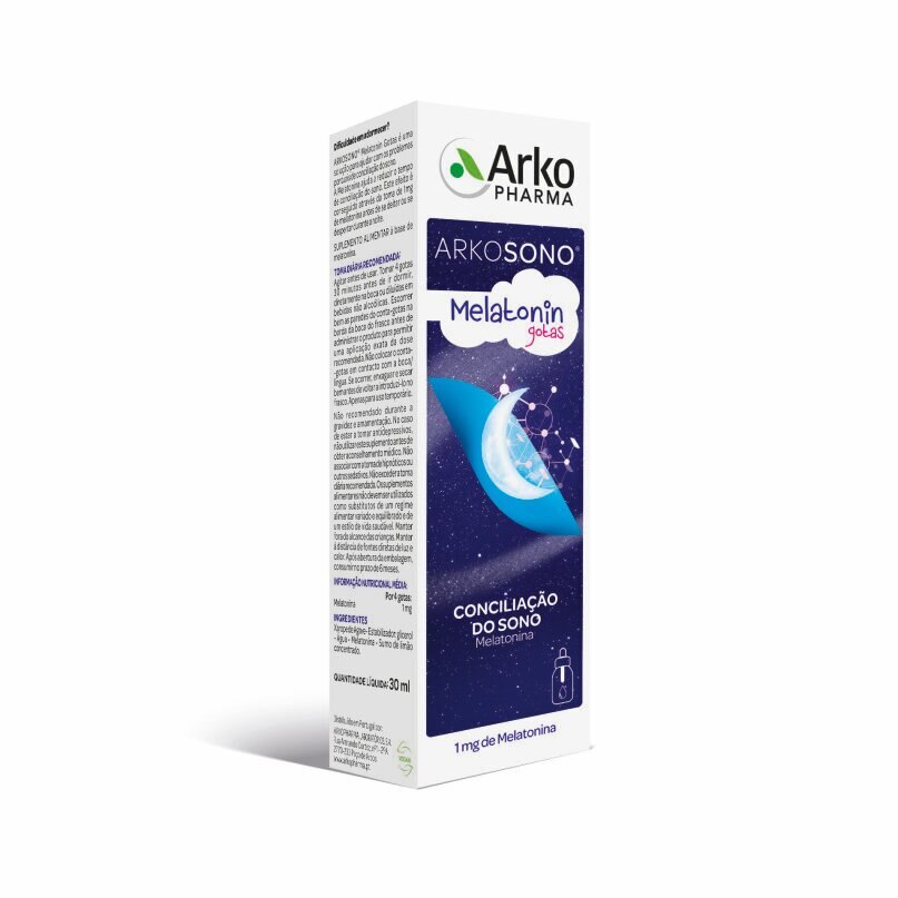 Imagem 0 de Suplemento Alimentar Arkosono Melatonina Gotas - 30 ml