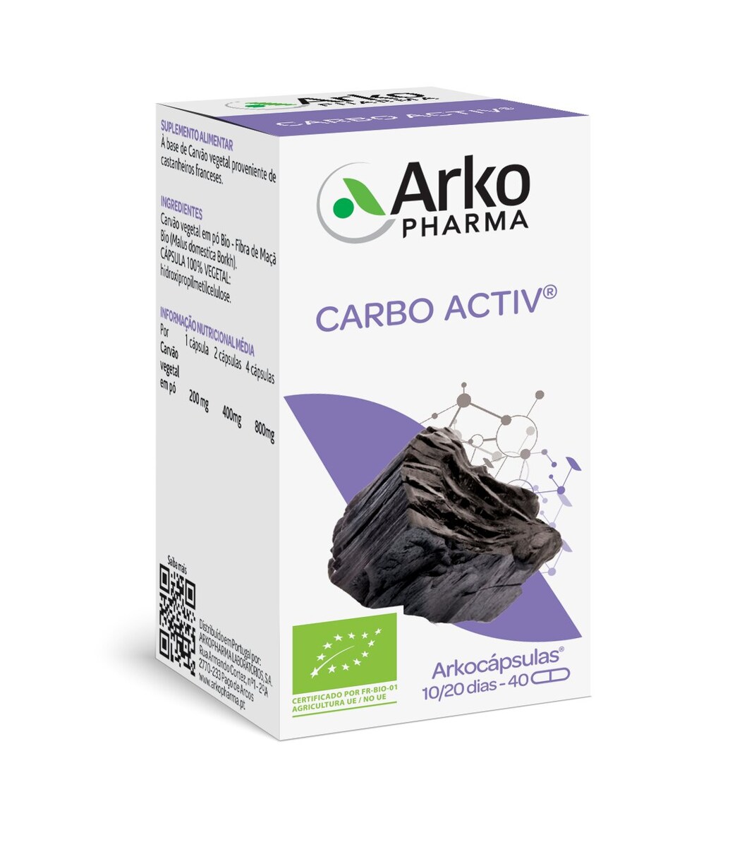 Suplemento Alimentar Arkocápsulas® Carbo Activ - 40 Cápsulas 1
