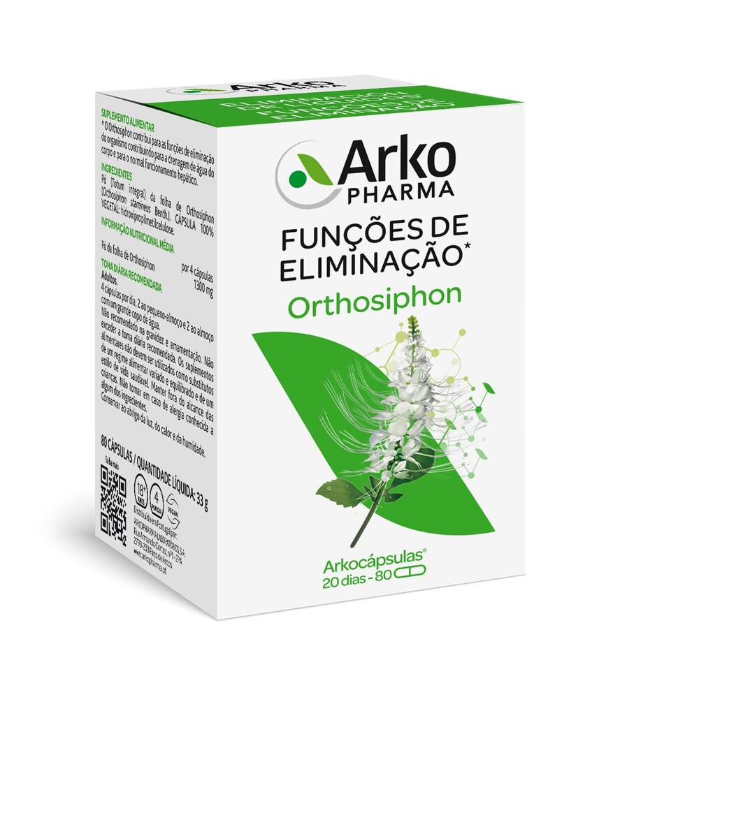 Suplemento Alimentar Arkocápsulas® Orthosiphon - 80 Cápsulas 1