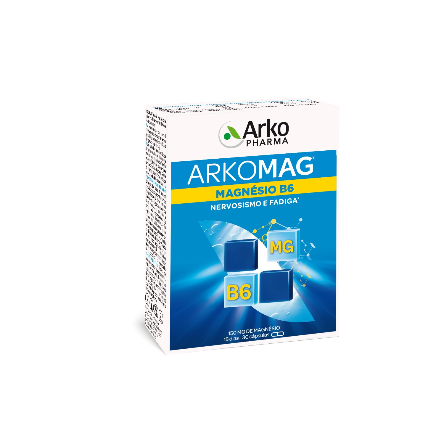 Imagem 0 de Suplemento Alimentar ARKOMAG® Magnésio B6 - 30 Cápsulas